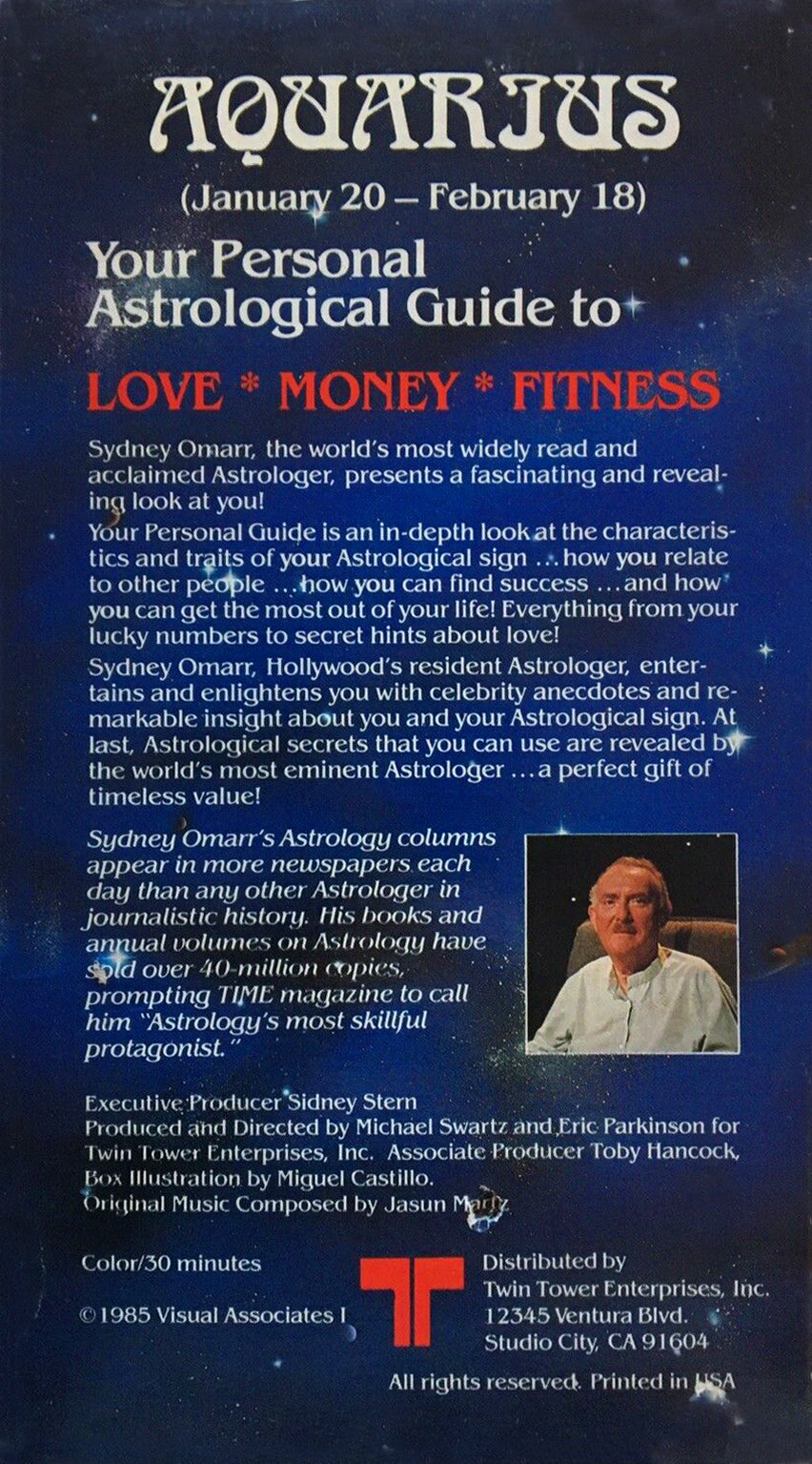 Your Personal Guide to LOVE * MONEY * FITNESS Starring Sydney Omarr